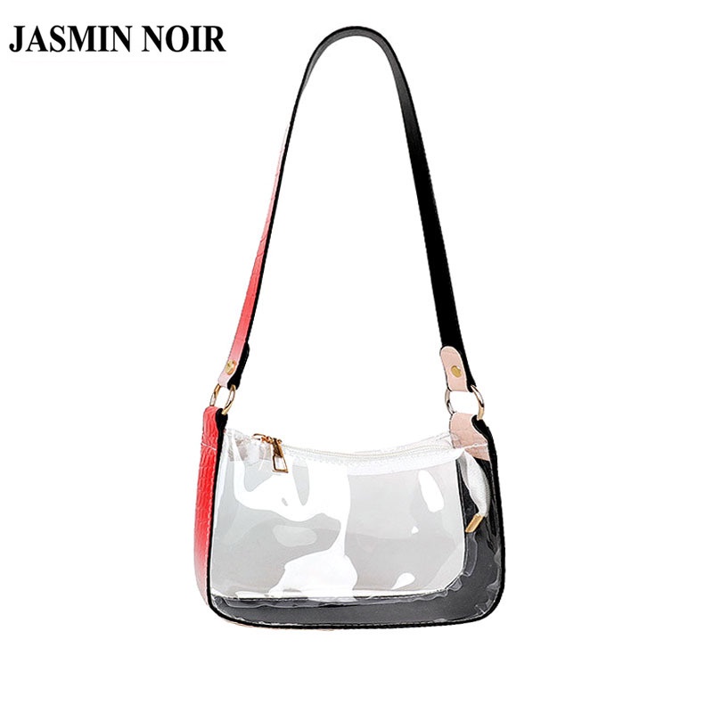 Túi Xách Đeo Vai JASMIN NOIR PVC Kiểu Vuông Nhỏ Chất Liệu Pvc Phong Cách Retro Đơn Giản Dành Cho Nữ