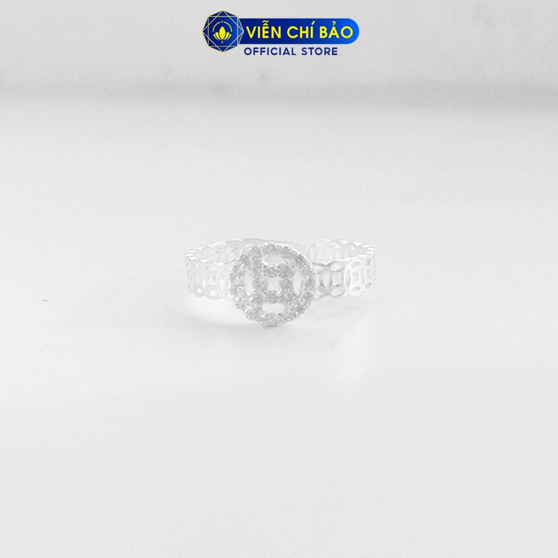 Nhẫn bạc nữ kim tiền may mắn chất liệu bạc 925 thời trang phụ kiện trang sức nữ thương hiệu Viễn Chí Bảo N400108