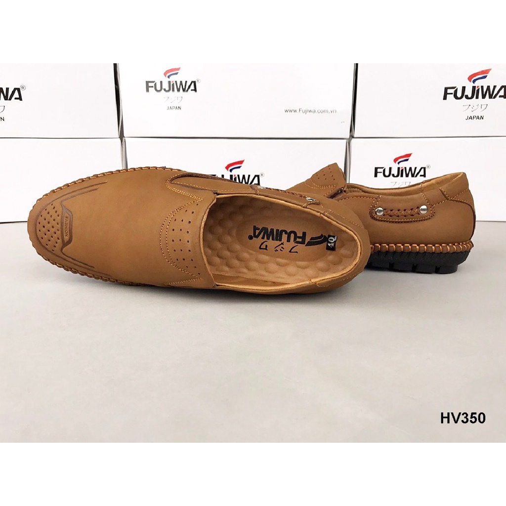 Giày Lười Da Bò FUJIWA - HV350. Da Thật Nguyên Miếng. Được Đóng Thủ Công (Handmade). Size:  38, 39, 40, 41, 42, 43