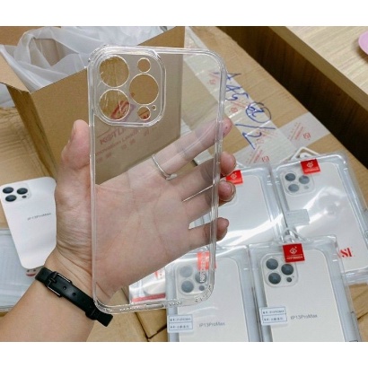 Ốp lưng X&M trong kính viền màu  cho iPhone 15 Pro Max, 14, 14 Max, 14 Pro, 14 Pro Max vành camera bọc nhôm sang trọng