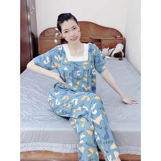 Bộ ngủ tiểu thư tay cộc