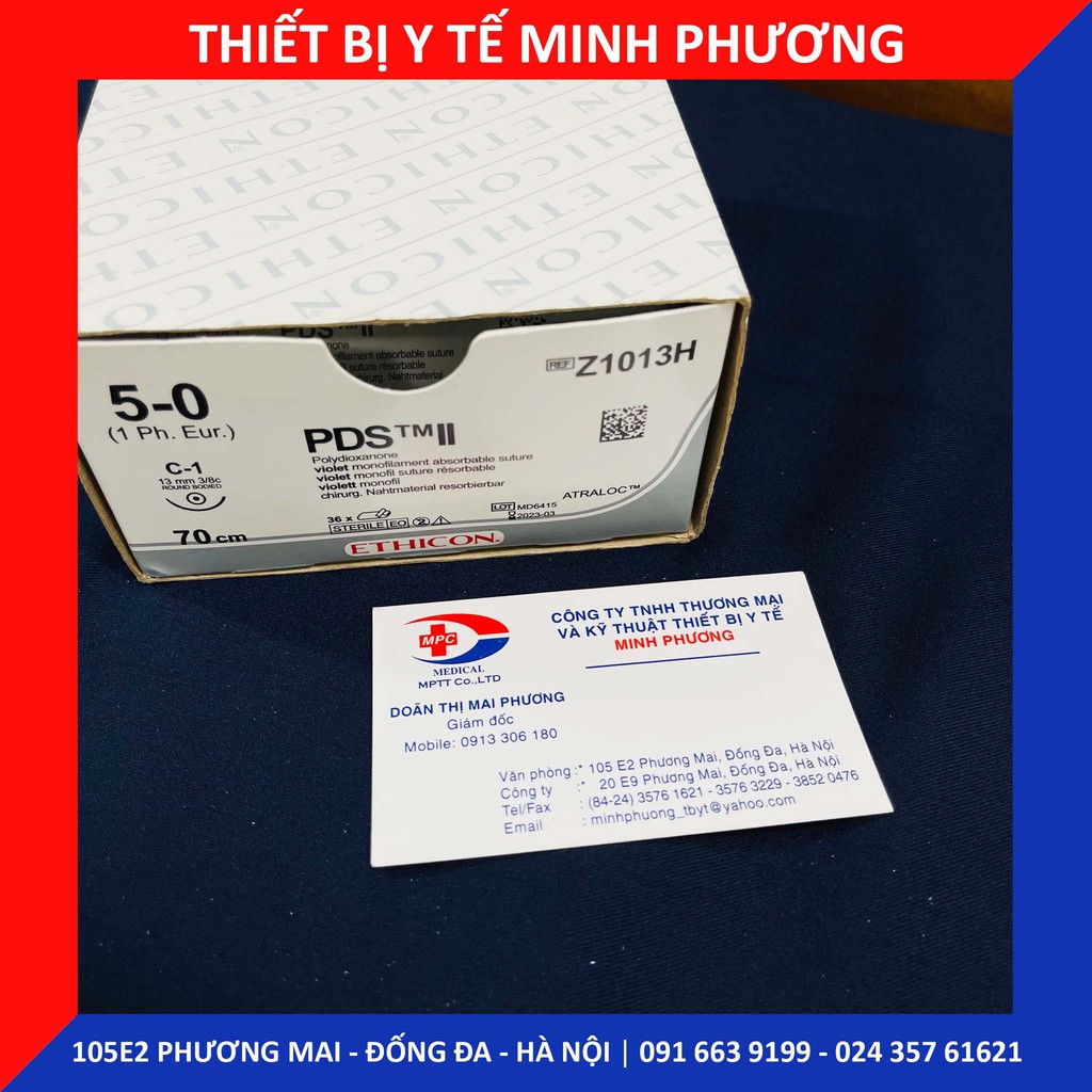 Bán lẻ chỉ khâu phẫu thuật ETHICON PDS II các số