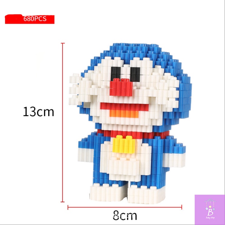 Đồ Chơi Xếp Hình Nhân Vật Hoạt Hình Doremon, Nobita, Xuka, Chaien, Xeko  Lắp RápQuà Tặng -Trưng Bày Dễ Thương