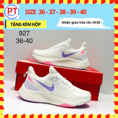 (Có 4 MÀU) Giày thể thao nữ sneaker chạy bộ ZOOM PT898 màu Trắng Form SIÊU NHẸ đi ÊM CHÂN vải canvas Thoáng khí