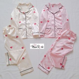 Bộ pizama lụa cho bé gái 2-11t