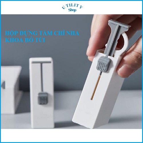 Hộp đựng cầm tay lấy tăm chỉ nha khoa tự động tiện lợi
