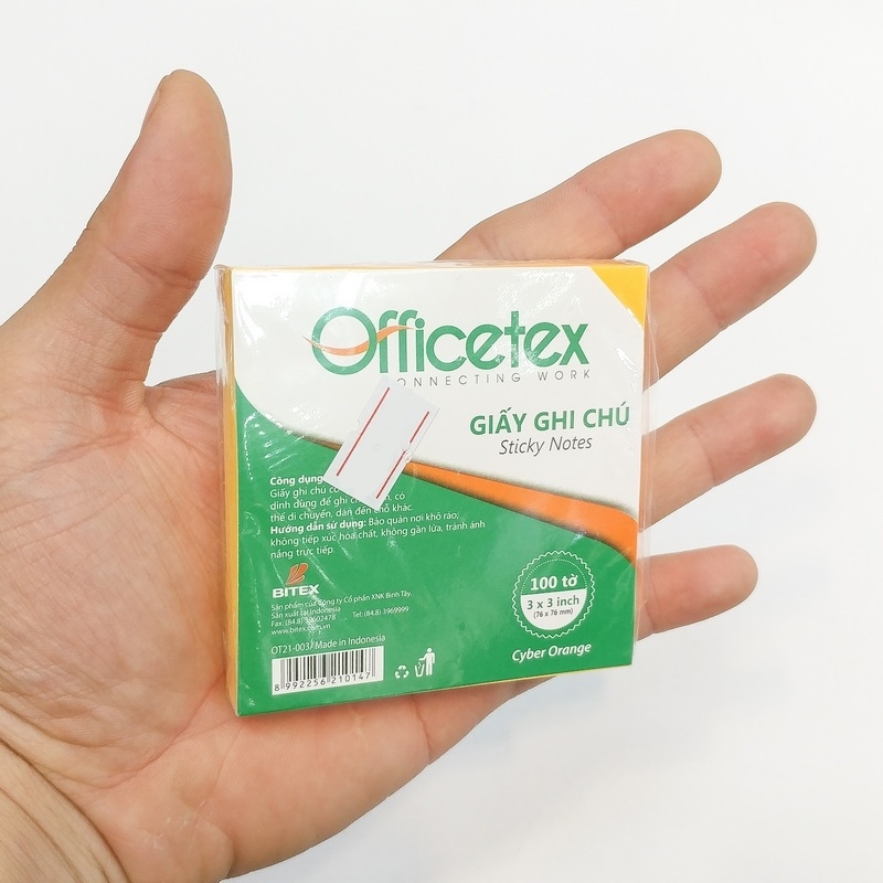 Giấy Ghi Chú Officetex 3X3 OT21-003 Màu Cyber Cam