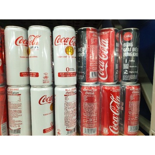 (Thùng 24 lon) Nước ngọt Coca Zero (Lon 320ml) Date mới nhất T9-T10/2025