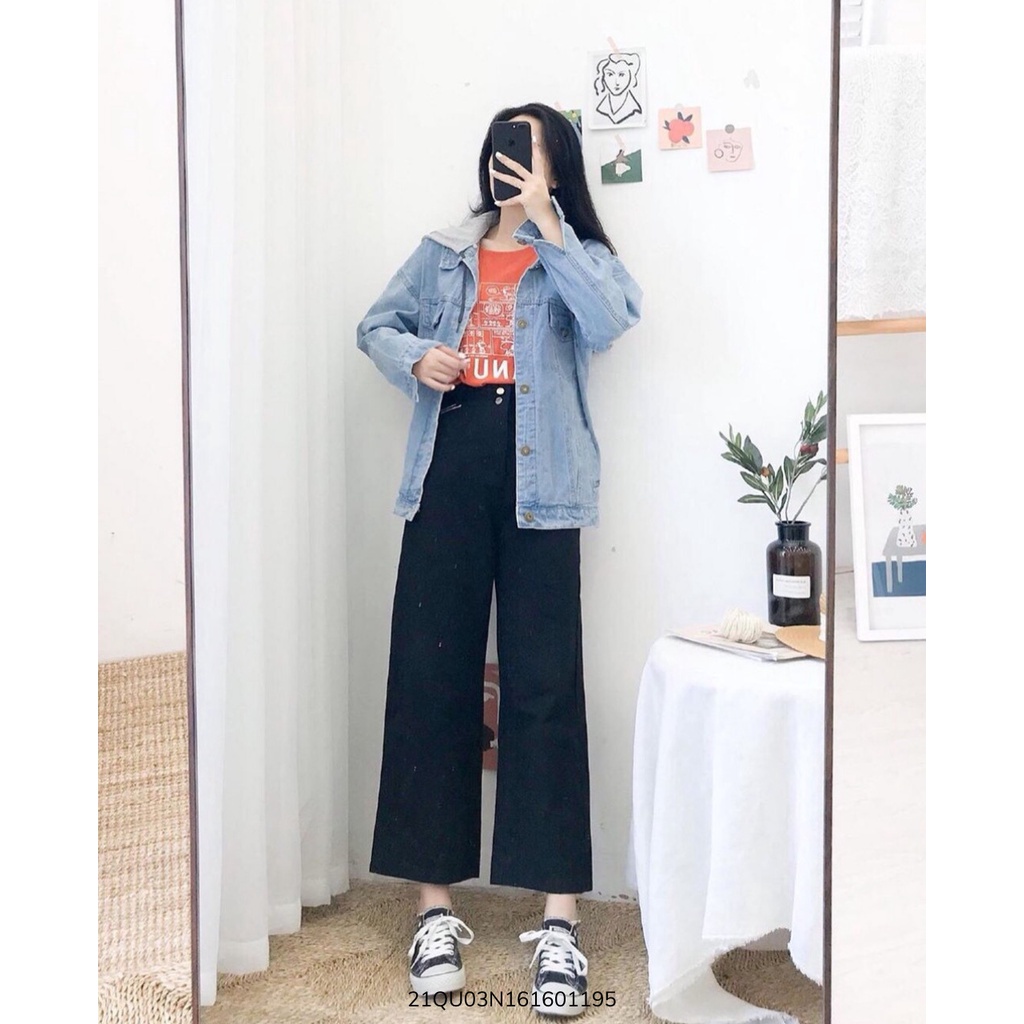 Quần thô ống rộng trơn thời trang nữ ulzzang Hàn Quốc Fmstyle Saigon 21QU03N161601