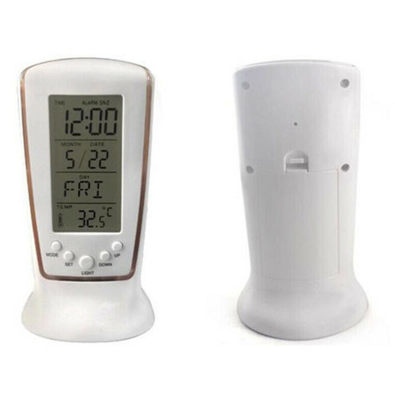 Đồng Hồ Báo Thức Hiển Thị Ngày Tháng Mini Phát Quang Trong Phòng Ngủ