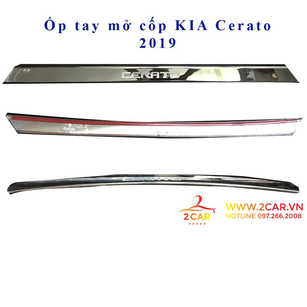 Ốp tay mở cốp xe Kia Cerato 2019- 2021