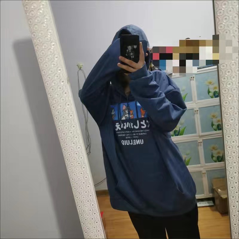 [ORDER 2 - 3 TUẦN] Áo hoodie nỉ da cá dài tay in hình Tom và Jerry Bigsize đến 100kg | BigBuy360 - bigbuy360.vn