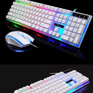 Bộ bàn phím giả cơ kèm chuột có đèn led