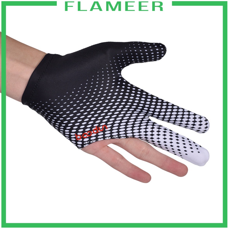 Portable Billiard Gloves Left/Right Hand Unisex Universal 3 Fingers Show Gloves Shooters Snooker Cue One Size Sport Mitts Indoor Game Kit