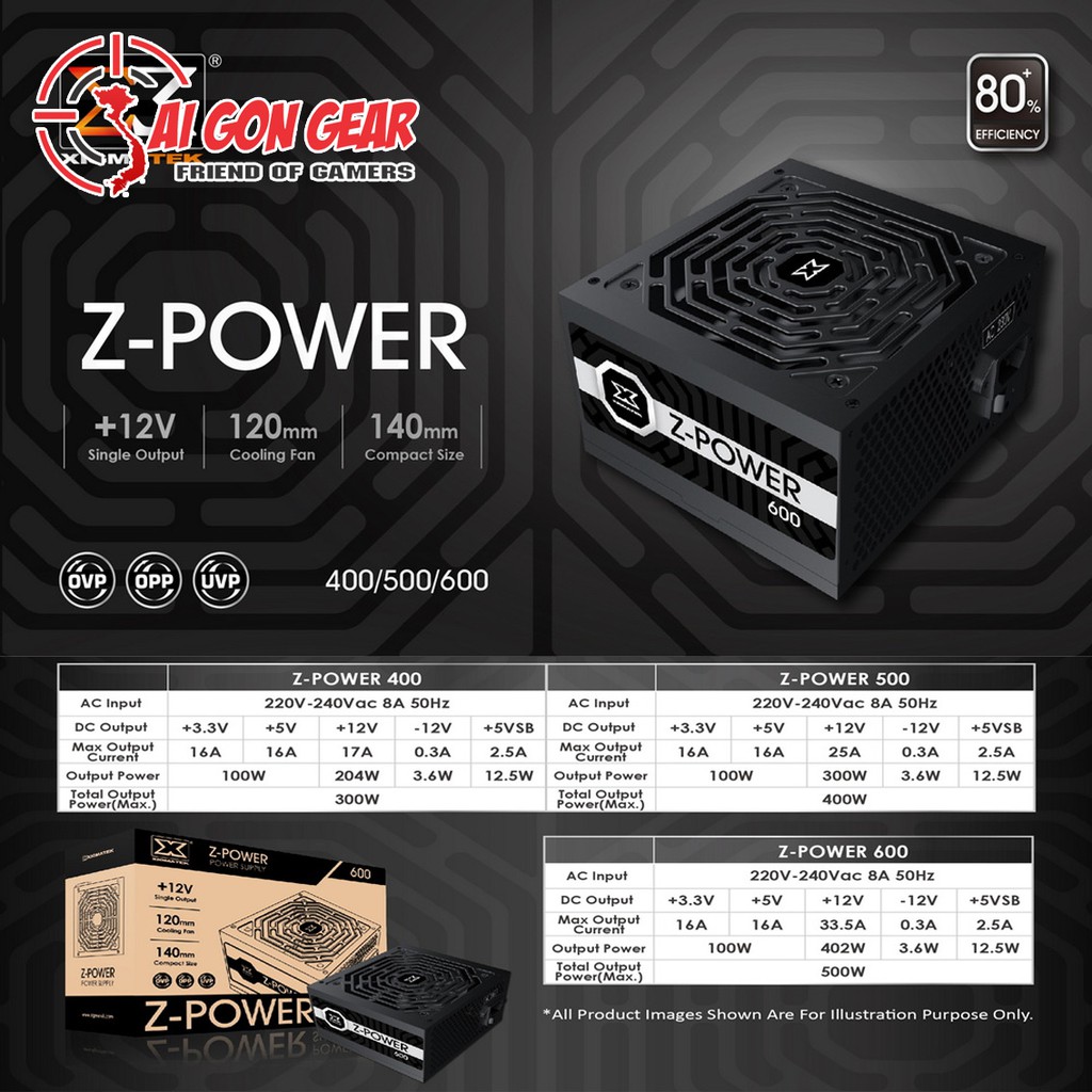 Nguồn Máy Tính Xigmatek Z Power 400W / 500W / 600W