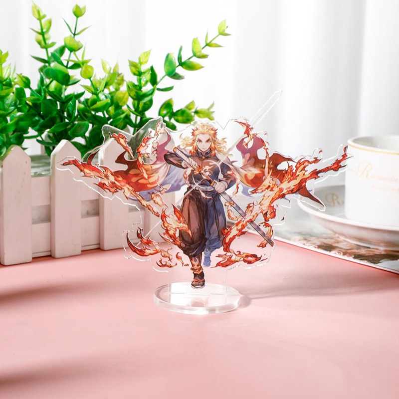 Mô hình nhân vật anime Demon Slayer có thể đứng chất liệu acrylic để bàn trang trí
