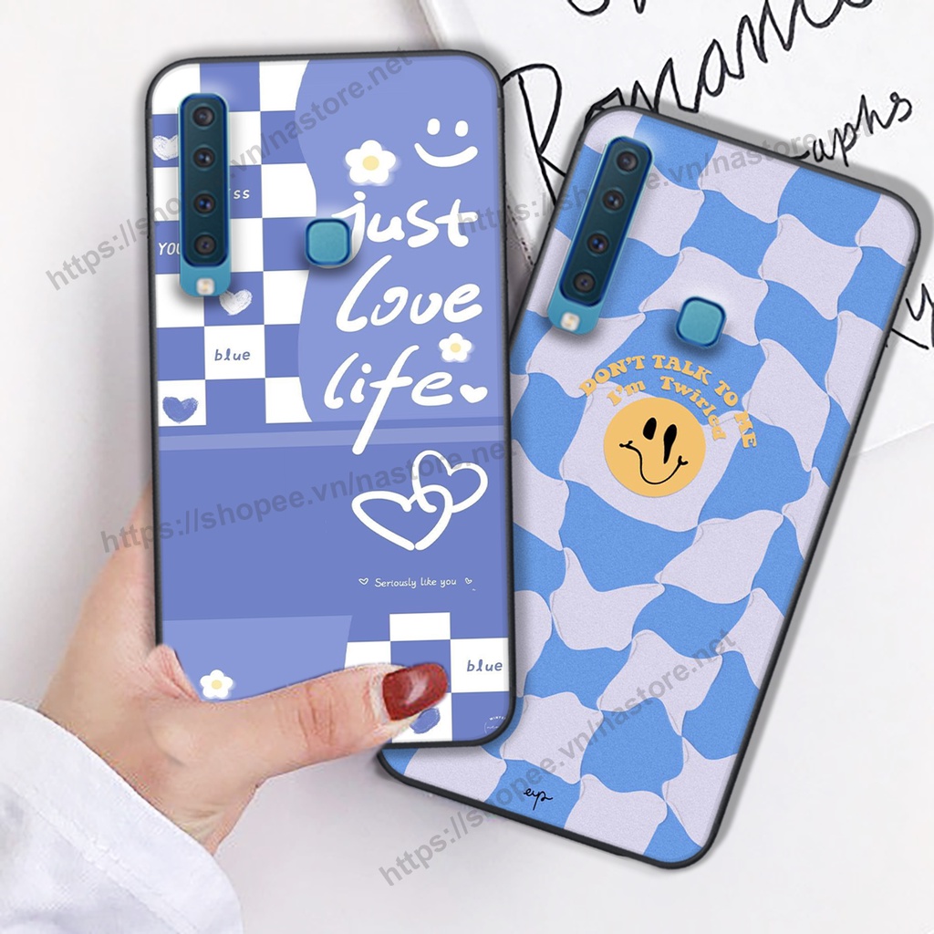 Ốp lưng Samsung A7 2018 / A9 2018 trái tim mặt cười, gấu cute thể thao cá tính
