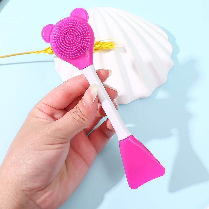 1 Cọ Silicone Hai Đầu Dùng Để Làm Sạch Sâu Cho Da Mặt