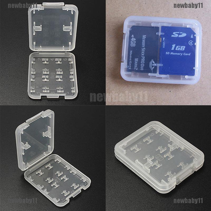Nby❤❤Hộp Đựng Thẻ Nhớ Micro SD TF SDHC MSPD 8 Ngăn