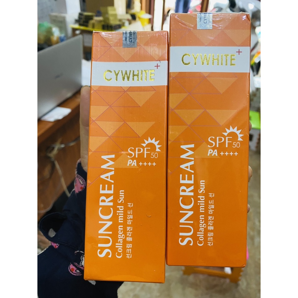 Kem chống nắng Cywhite Collagen Mild Sun SPF 50 Pa++++ 100ml