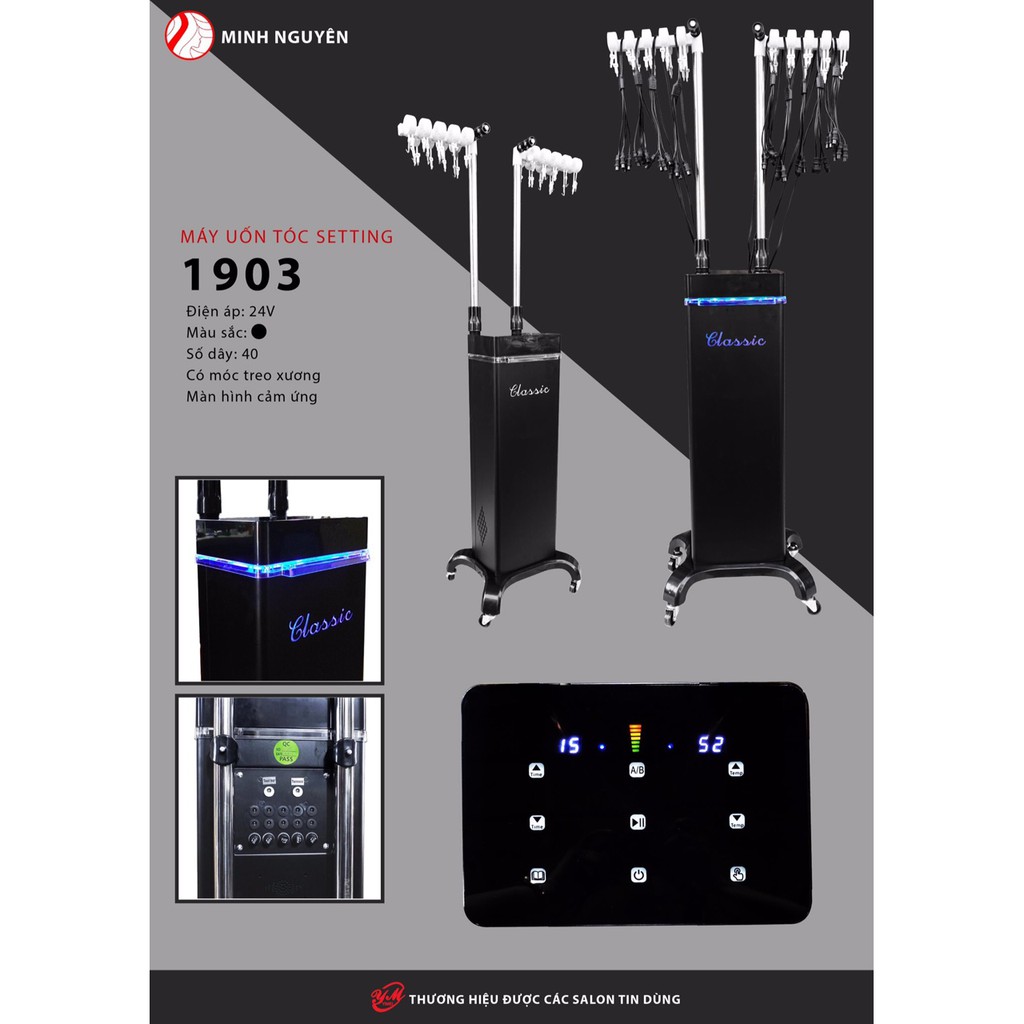 MÁY UỐN SETTING YM 1903 HÀNG CAO CẤP CHÍNH HÃNG CÓ BẢO HÀNH ĐẦY ĐỦ
