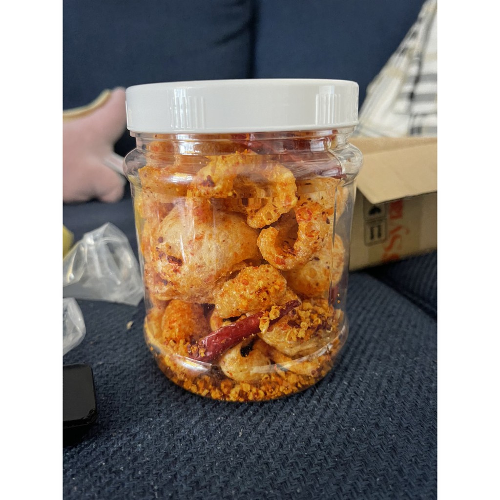 Freeship 50k! Hủ 100gr Da heo cháy tỏi ớt nhà làm cực ngon - an toàn vệ sinh- heo sạch !!! ảnh thật + video | BigBuy360 - bigbuy360.vn