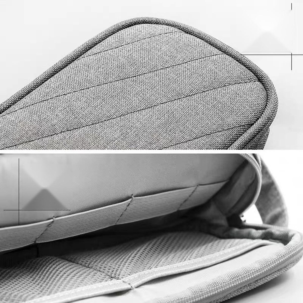 Túi đựng cáp sạc phụ kiện công nghệ 2 ngăn dáng dọc Baona - Hàng nhập khẩu