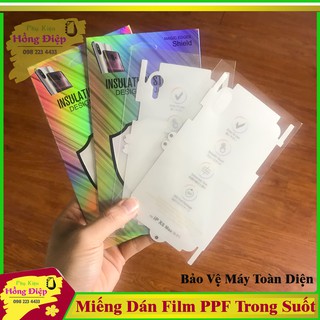 Miếng Dán Film PPF Trong 7 màu Cho Iphone - Samsung (Loại Xịn có Bao Đựng))