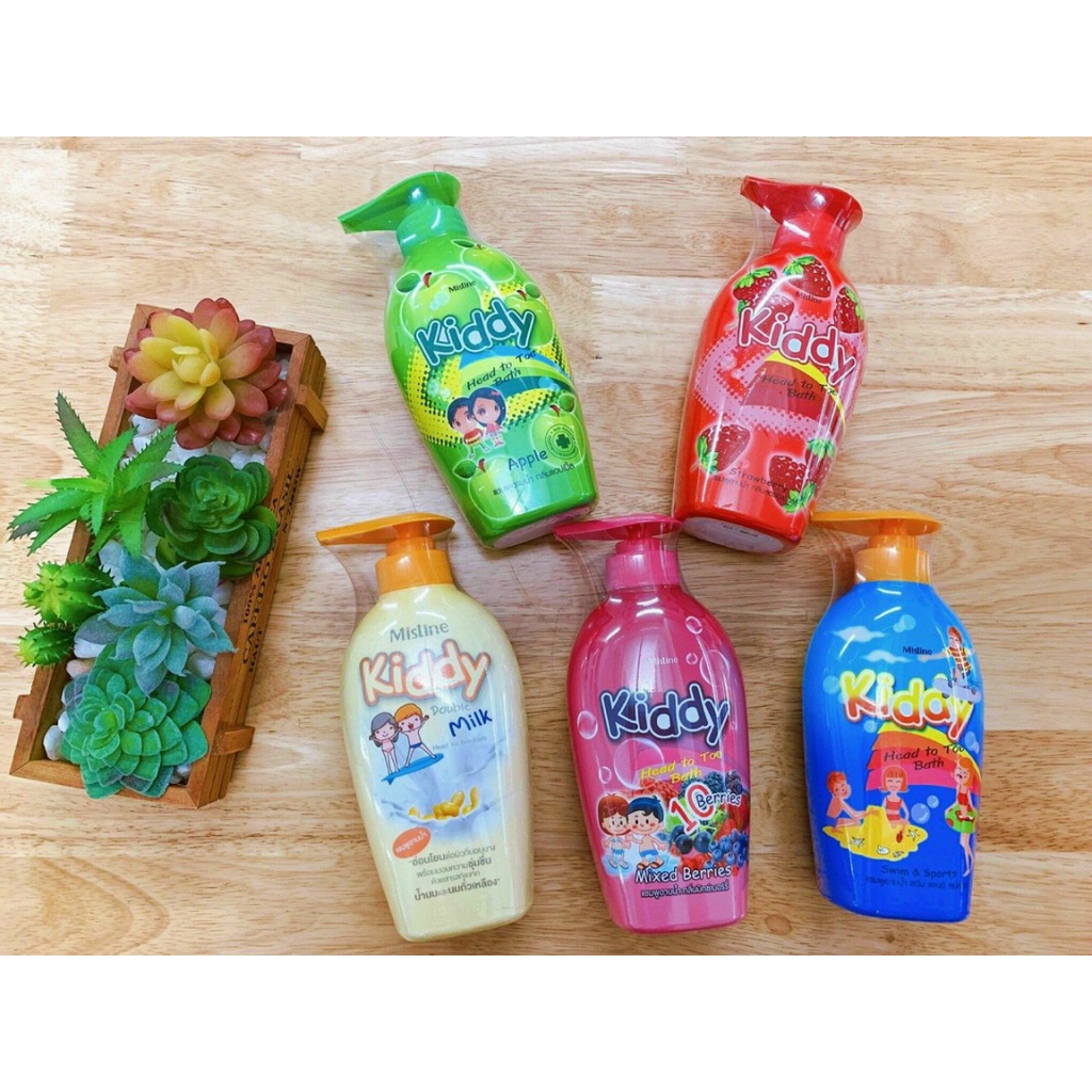 Tắm Gội Toàn Thân 2in1 Cho Bé Mistine Kiddy 400ml Thái Lan