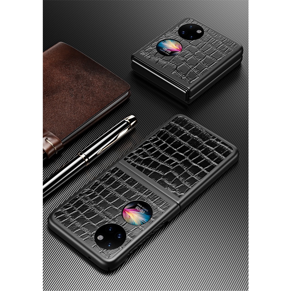 Bao Da Điện Thoại Nắp Gập Họa Tiết Da Cá Sấu Có Túi Cho Huawei P50 Huawei P50 Huawei P50