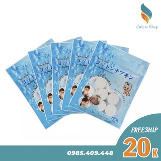 Nikkori - Combo 5 gói Khăn Giấy Khô Nén Dạng Viên ( 12 Viên)