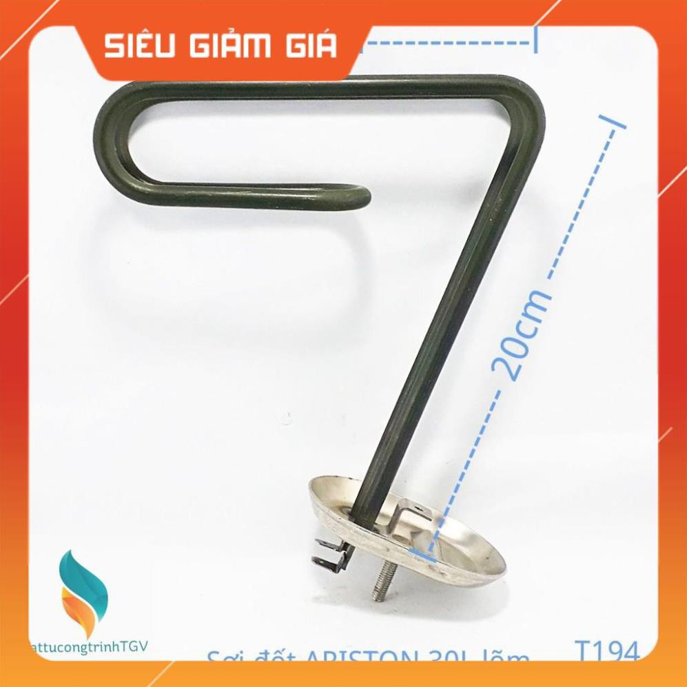 Sợi đốt Bình Nóng Lạnh ARISTON 30L mới bát 6.5 x 20+17cm (bát lõm)