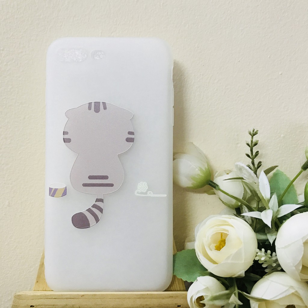 Ôp lưng Iphone dẻo Mèo quay lưng