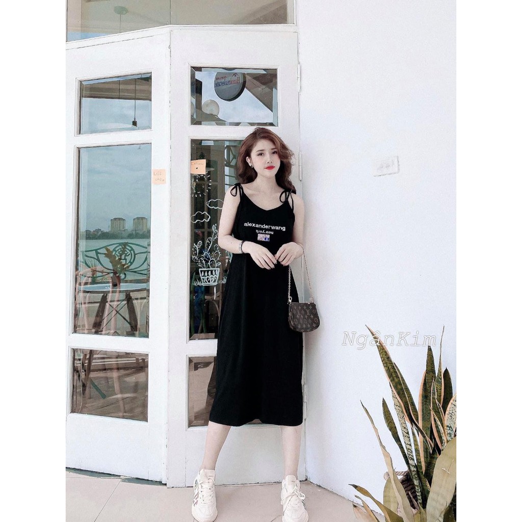 BÁN SỈ VÁY 2 DÂY COTTON WANG | BigBuy360 - bigbuy360.vn