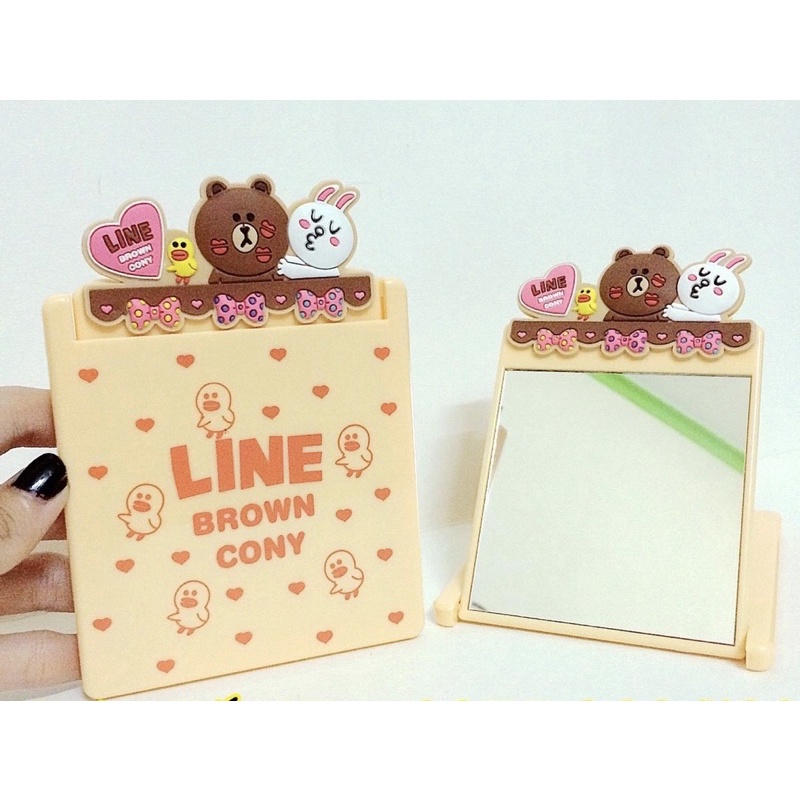Gương xinh nhiều mẫu Gấu Thỏ Brown Cony LINE