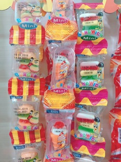 Kẹo dẻo hamburger dây risen (60 viên)
