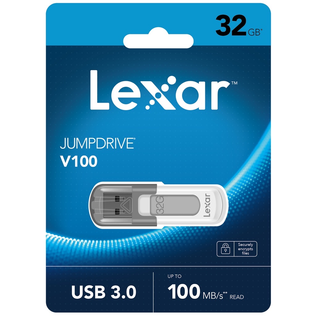 USB 32Gb Lexar Jump Drive V100 USB 3.0 tốc độ đọc up to 100MB/s read