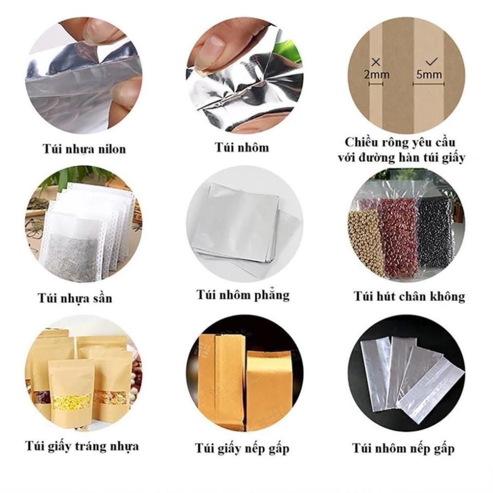 ✔️ Sale Máy hàn miệng túi dập tay chuyên dụng PP/PE (Cỡ 200/300x5mm) (Đỏ) Máy đóng gói KamiHome bảo hành 6 tháng ✔️