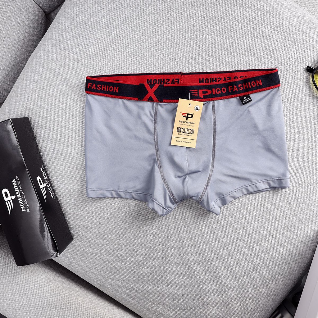 Combo 5 quần boxer nam cotton thông thoáng bo dệt cao cấp, có big size Pigofashion QLPG03 (nhiều màu)