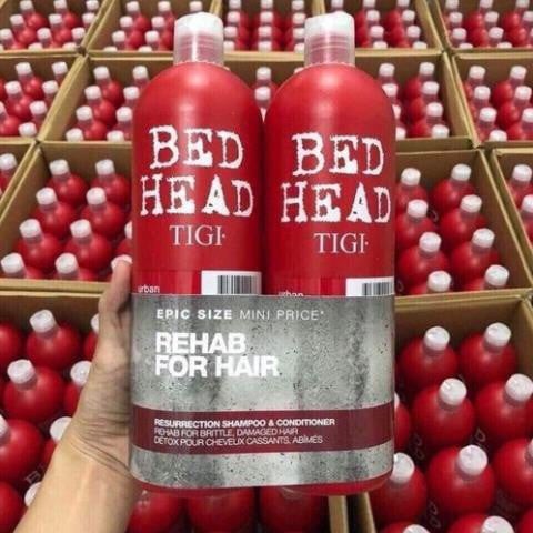 Bộ dầu gội xả Tigi Bed Head đỏ phục hồi cấp độ 3 750ml/chai