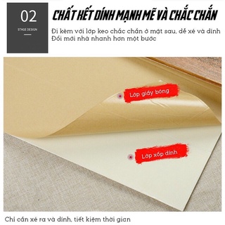 Xốp Dán Tường 3D Trắng Trơn