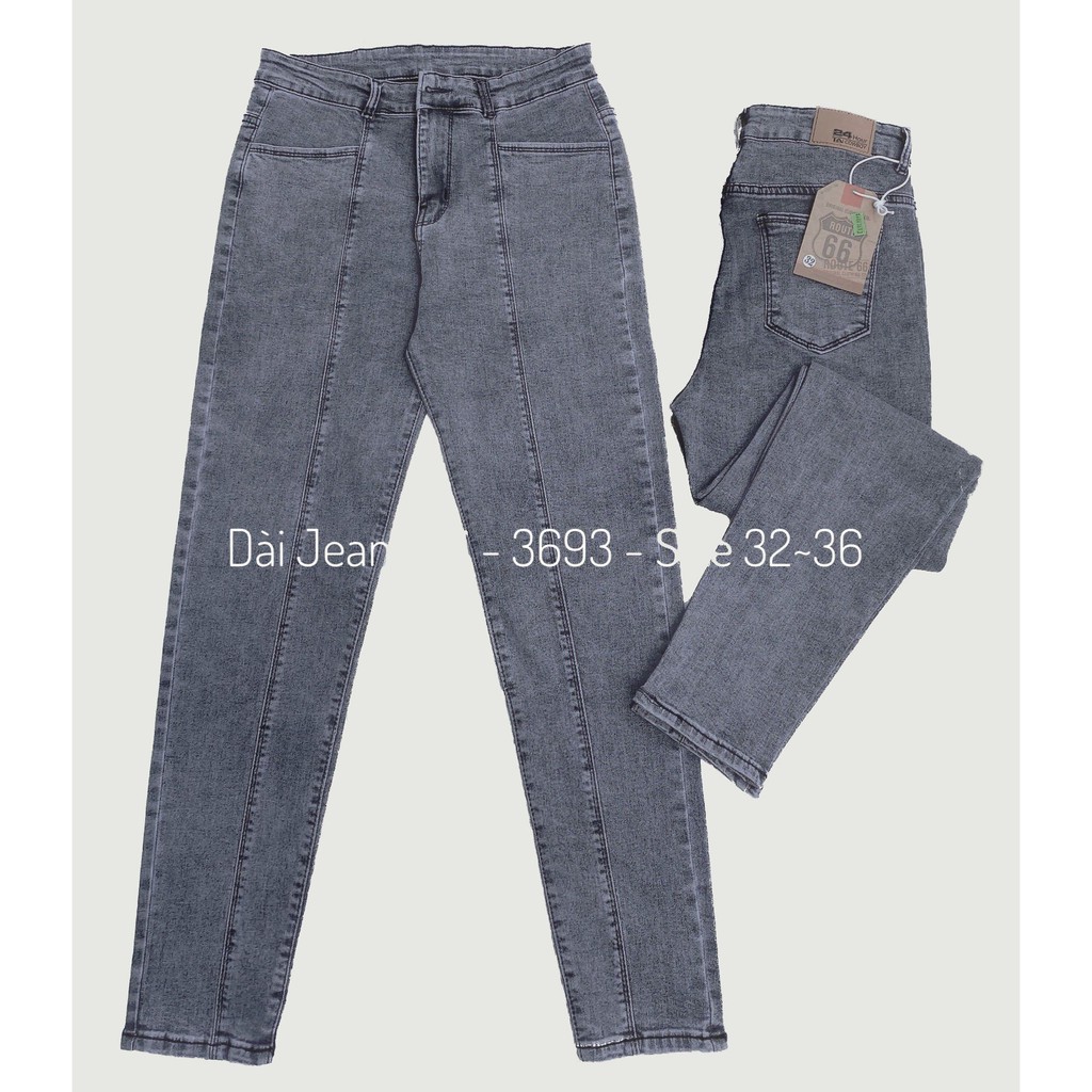 [ SIZE 60-90KG ] QUẦN JEAN DÀI XẾP LY LƯNG CAO SIZE ĐẠI