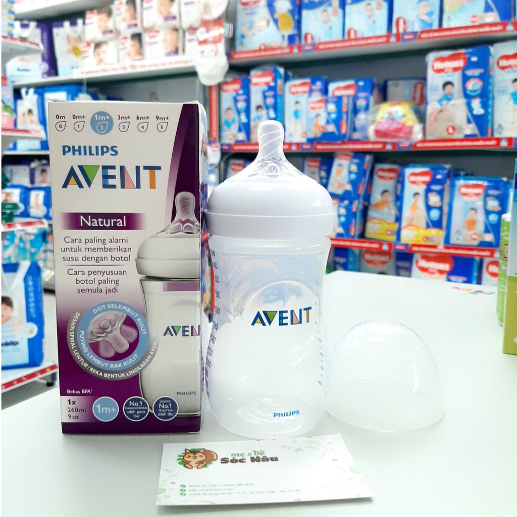 Bình sữa Philips Avent mô phỏng tự nhiên 125ml/260ml (SCF690/13)(SCF693/13)