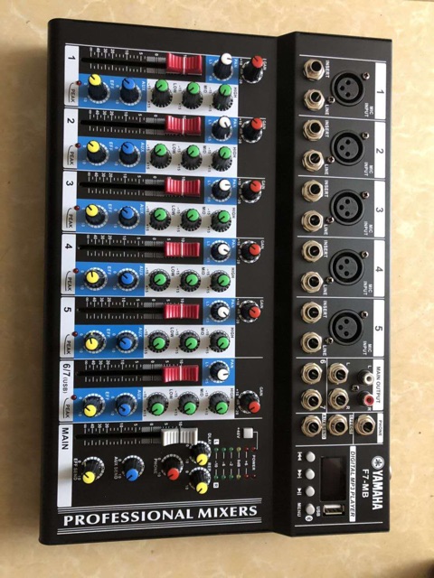 Bàn Mixer yamaha F7 MB có Bluetooth