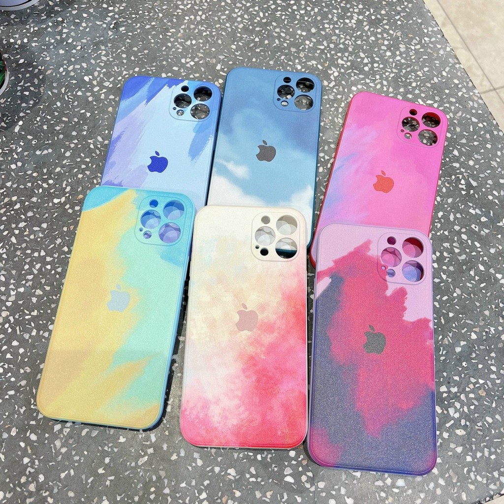 ỐP LƯNG IPHONE MÀU PHA TRỘN DÀNH CHO TẤT CẢ CÁC DÒNG IPHONE 7/8/7Plus/8Plus/X/Xs Max/11/11Pro/12/12Pro/12Promax