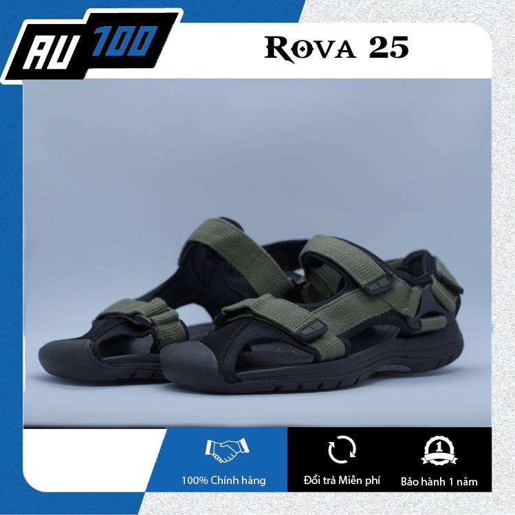 Sandal Nam Rova bít mũi 25 - màu rêu