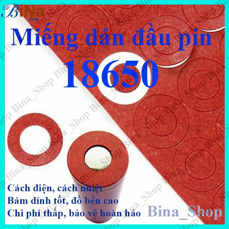 Miếng dán bảo vệ đầu dương pin 18650