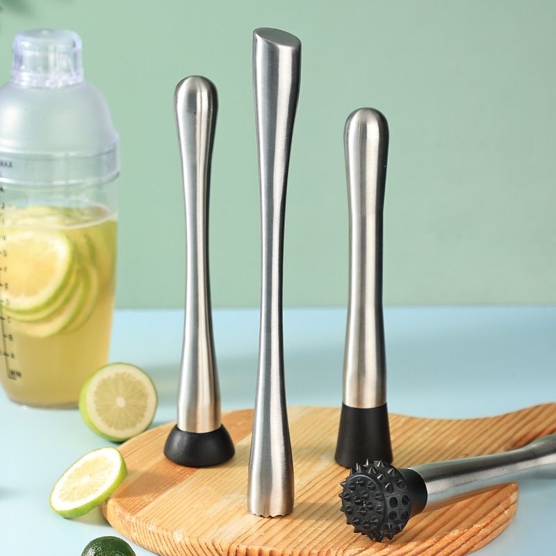 Chày dầm pha chế dành cho Bartender, Bar Muddler kim loại và nhựa pp, nhiều loại - Loking