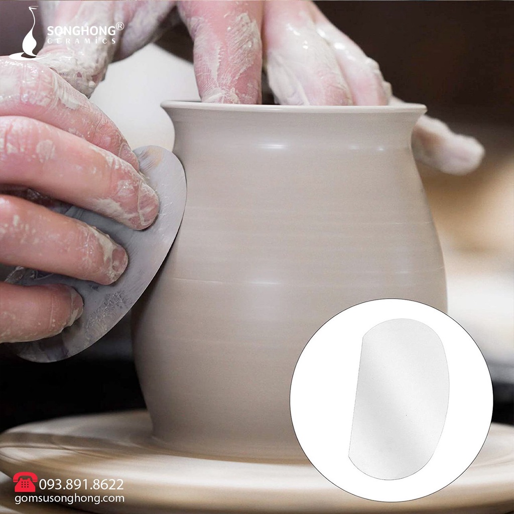 Dụng Cụ Chà Láng Làm Mịn Gốm Thủ Công SHLG-04 Điêu Khắc Đất Sét Chuyên Dụng