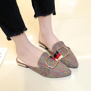 Giày Mules Nữ Phẳng